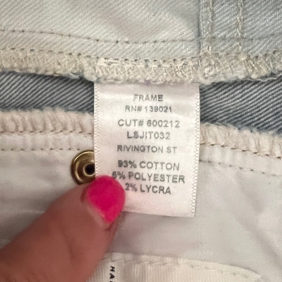 FRAME DENIM Color Block Jeans Le Skinny De Jeanne Light Wash Denim - Picture 7 of 8